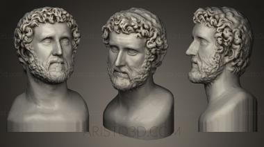Busts and heads antique and historical (BUSTA_0196) 3D model for CNC machine